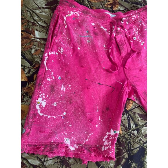 DRO Lab Custom 1/1 ART x  Stone Island Sweat Shorts - Picture 3 of 16